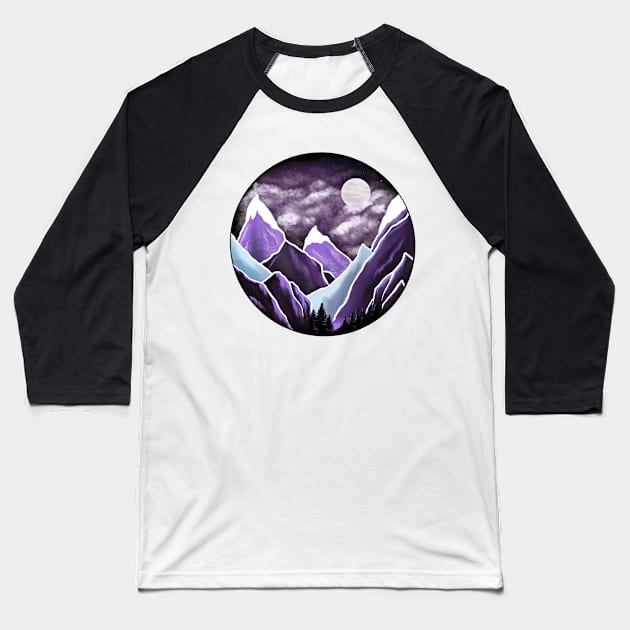 Illyrian Mountains - The Night Court Baseball T-Shirt by Sophie Elaina